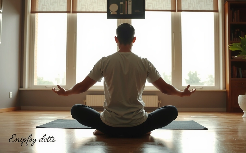 Persona meditando en un entorno tranquilo y sereno, simbolizando claridad mental y paz.